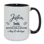 Kubek z dowolnym imieniem "Jestem jaka jestem"