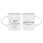 Zestaw kubków z imieniem "Rocznica ślubu"