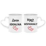 Zestaw kubków "Żona idealna, mąż wspaniały"