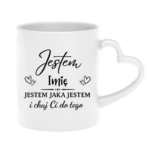 Kubek z dowolnym imieniem "Jestem jaka jestem"