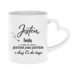 Kubek z dowolnym imieniem "Jestem jaki jestem"