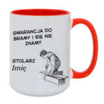 Kubek z dowolnym imieniem "Stolarz"
