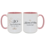 Zestaw kubków z imieniem "Rocznica ślubu"