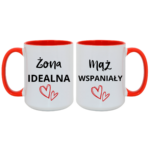 Zestaw kubków "Żona idealna, mąż wspaniały"