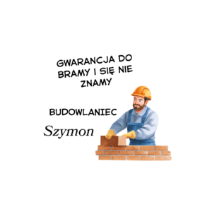 Kubek z dowolnym imieniem "Budowlaniec"