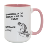 Kubek z dowolnym imieniem "Stolarz"