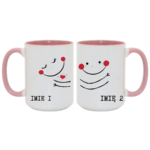 Zestaw kubków z imieniem "Buźki"