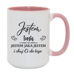 Kubek z dowolnym imieniem "Jestem jaka jestem"