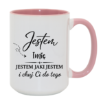 Kubek z dowolnym imieniem "Jestem jaki jestem"