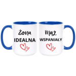 Zestaw kubków "Żona idealna, mąż wspaniały"