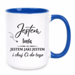 Kubek z dowolnym imieniem "Jestem jaki jestem"