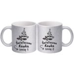 Kubek z dowolnymi imionami "Świąteczna kawka"