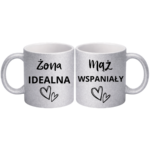 Zestaw kubków "Żona idealna, mąż wspaniały"