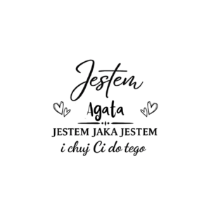 Kubek z dowolnym imieniem "Jestem jaka jestem"