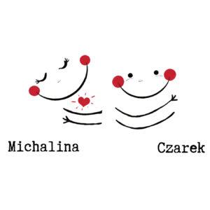 Zestaw kubków z imieniem "Buźki"