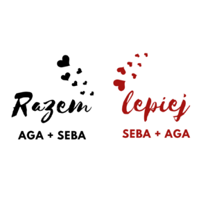 Zestaw kubków z imieniem "Razem lepiej"