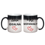 Zestaw kubków "Żona idealna, mąż wspaniały"