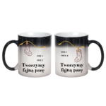 Zestaw kubków z imieniem "Tworzymy fajną parę"