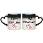 Zestaw kubków "Żona idealna, mąż wspaniały"