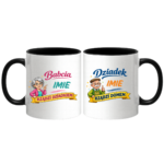 Zestaw kubków z imieniem "Babcia, dziadek"