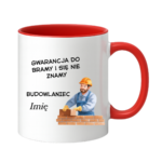 Kubek z dowolnym imieniem "Budowlaniec"