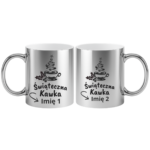 Kubek z dowolnymi imionami "Świąteczna kawka"