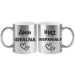 Zestaw kubków "Żona idealna, mąż wspaniały"