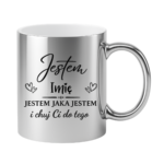 Kubek z dowolnym imieniem "Jestem jaka jestem"