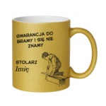 Kubek z dowolnym imieniem "Stolarz"