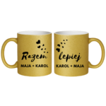 Zestaw kubków z imieniem "Razem lepiej"