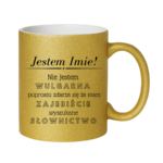 Kubek z dowolnym imieniem "Nie jestem wulgarna"