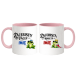 Zestaw kubków z imieniem "Żajebisty facet, żajebista kobieta"