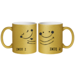 Zestaw kubków z imieniem "Buźki"