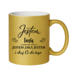 Kubek z dowolnym imieniem "Jestem jaka jestem"
