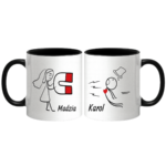 Zestaw kubków z imieniem "Magnes"