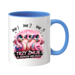 Kubek z dowolnymi imionami "Trzy żmije w jednym miejscu"