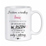 Kubek z dowolnym imieniem "Wredna z dobrym sercem"