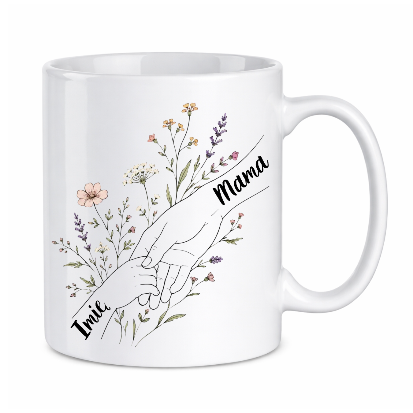 Kubek z dowolnym imieniem dziecka "Mama"