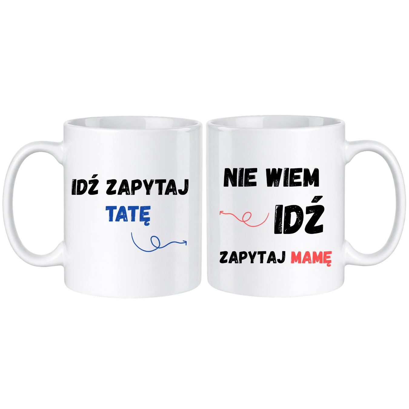 Zestaw kubków "Idź zapytaj"