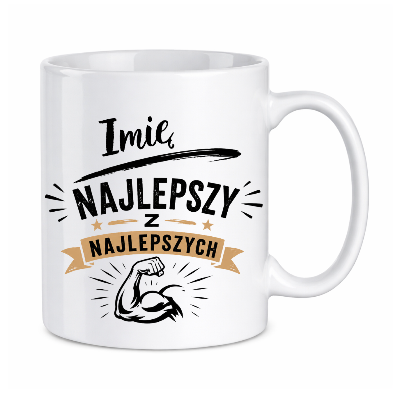 Kubek z dowolnym imieniem "Najlepszy z najlepszych"