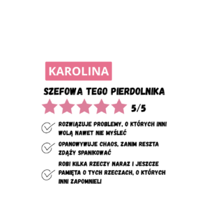 Kubek z dowolnym imieniem "Szefowa tego pierdolnika"