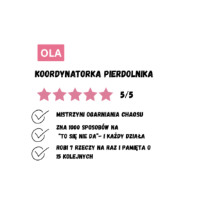 Kubek z dowolnym imieniem "Koordynatorka pierdolnika"