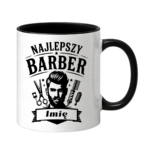 Kubek z dowolnym imieniem "Najlepszy barber"