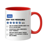 Kubek z dowolnym imieniem "Szef tego pierdolnika"