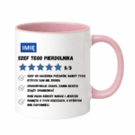 Kubek z dowolnym imieniem "Szef tego pierdolnika"