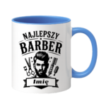 Kubek z dowolnym imieniem "Najlepszy barber"