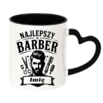 Kubek z dowolnym imieniem "Najlepszy barber"
