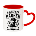 Kubek z dowolnym imieniem "Najlepszy barber"