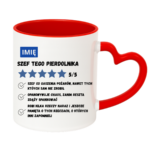 Kubek z dowolnym imieniem "Szef tego pierdolnika"
