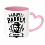 Kubek z dowolnym imieniem "Najlepszy barber"